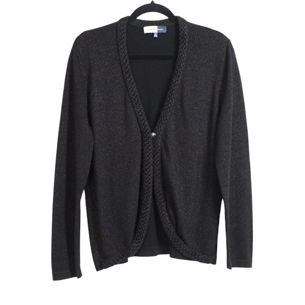 Jones Wear Studio One-button Shimmer Cardigan